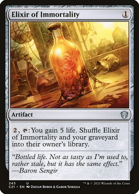 Elixir of Immortality · Commander 2021 243/409