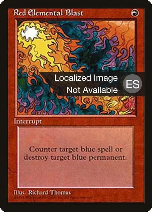 Red Elemental Blast · Fourth Edition Foreign Black Border 218/378