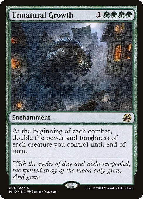 Unnatural Growth · Innistrad: Midnight Hunt 206/399