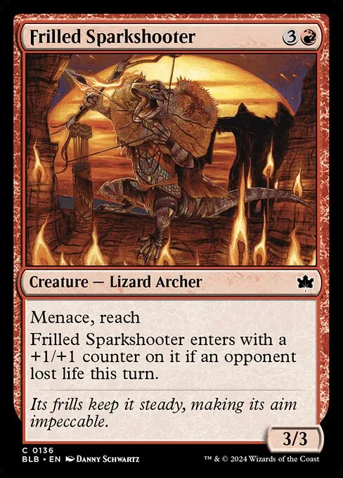 Frilled Sparkshooter · Bloomburrow 136/398