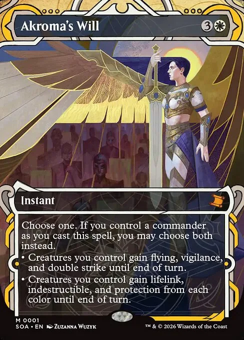 Akroma's Will · Secrets of Strixhaven Mystical Archive 1/195