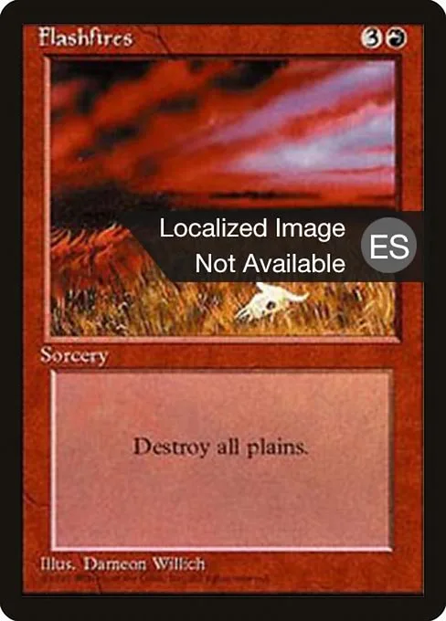 Flashfires · Fourth Edition Foreign Black Border 195/378