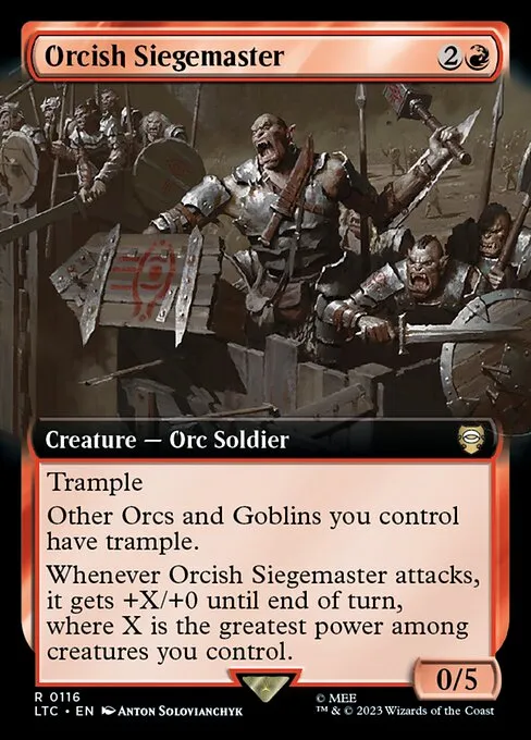 Orcish Siegemaster · Tales of Middle-earth Commander 116/591