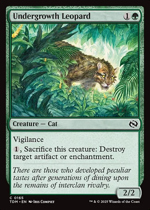 Undergrowth Leopard · Tarkir: Dragonstorm 165/427