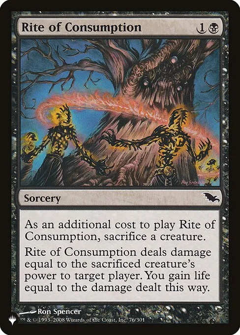 Rite of Consumption · The List SHM-76/5050