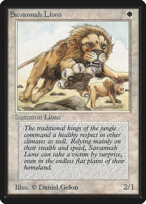 Savannah Lions · Limited Edition Beta 39/302