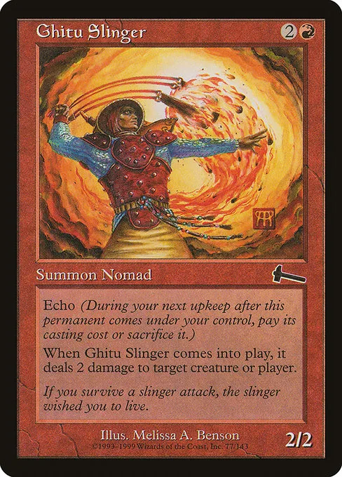 Ghitu Slinger · Urza's Legacy 77/143