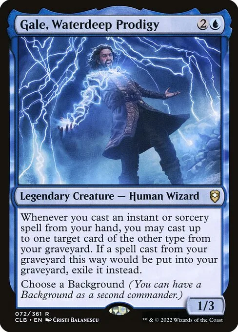 Gale, Waterdeep Prodigy · Commander Legends: Battle for Baldur's Gate 72/936
