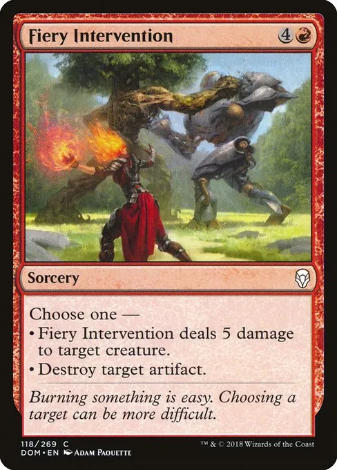 Fiery Intervention · Dominaria 118/280