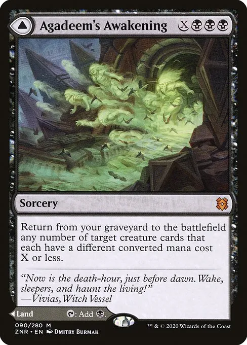 Agadeem's Awakening // Agadeem, the Undercrypt · Zendikar Rising 90/407