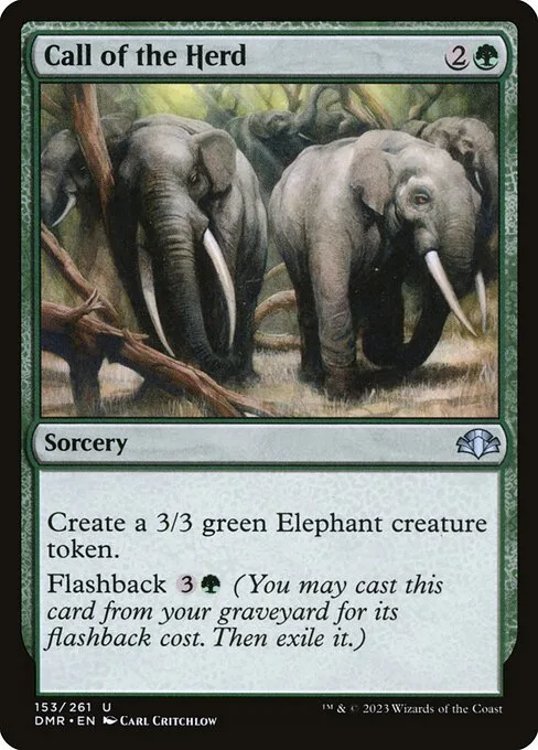 Call of the Herd · Dominaria Remastered 153/457