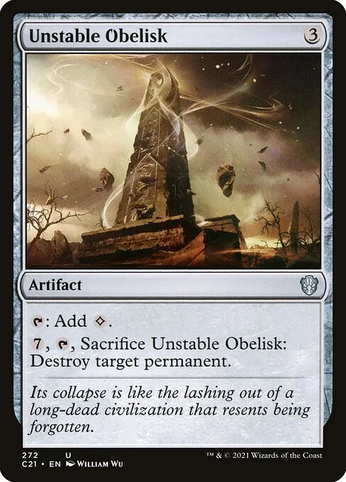 Unstable Obelisk · Commander 2021 272/409