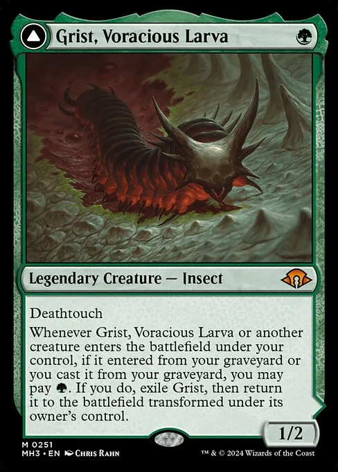 Grist, Voracious Larva // Grist, the Plague Swarm · Modern Horizons 3 251/528