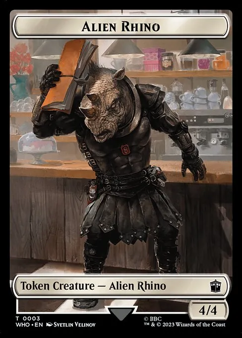 Alien Rhino · Doctor Who Tokens 3/64