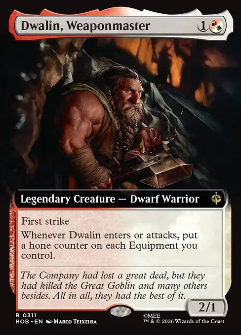 Dwalin, Weaponmaster · The Hobbit 311/39
