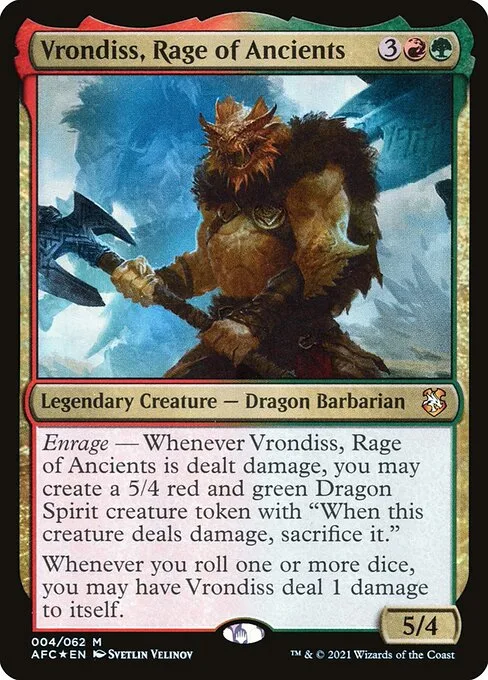 Vrondiss, Rage of Ancients · Forgotten Realms Commander 4/331