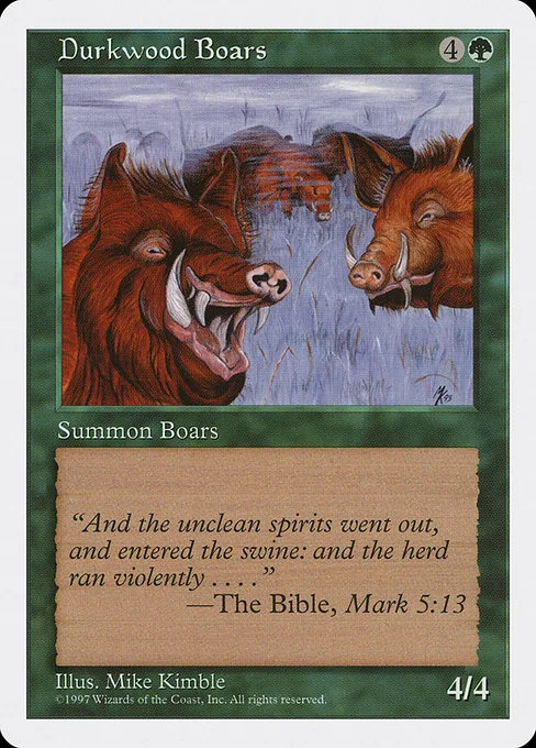 Durkwood Boars · Fifth Edition 289/460