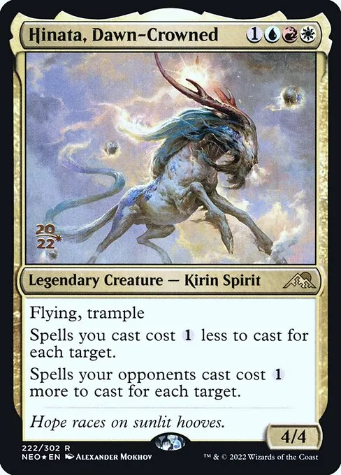 Hinata, Dawn-Crowned · Kamigawa: Neon Dynasty Promos 222s/148