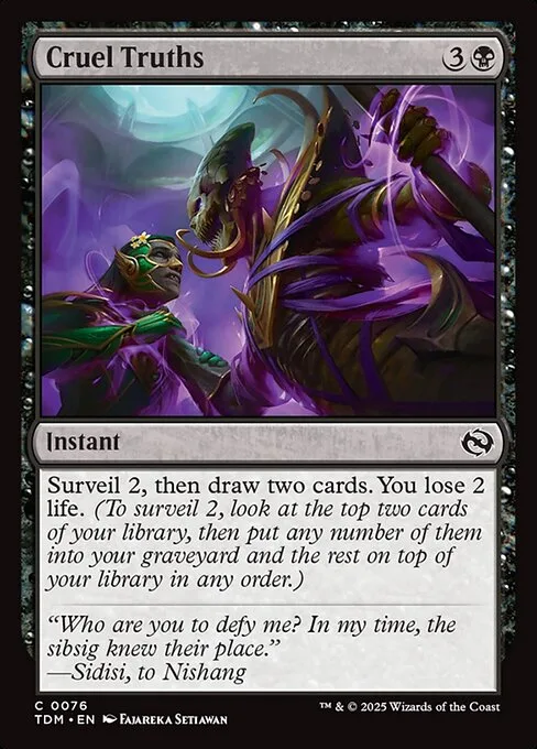 Cruel Truths · Tarkir: Dragonstorm 76/427