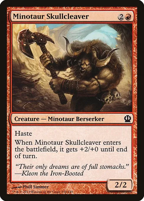 Minotaur Skullcleaver · Theros 130/249