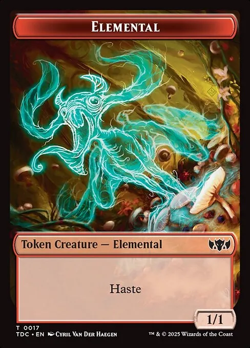 Elemental · Tarkir: Dragonstorm Commander Tokens 17/34