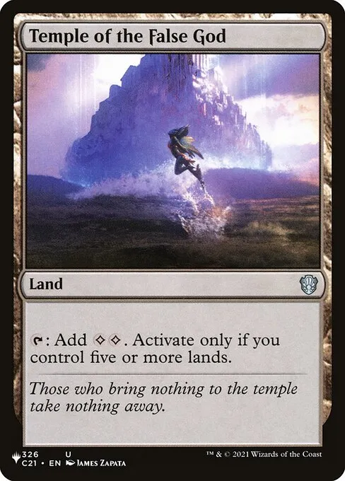 Temple of the False God · The List C21-326/5050
