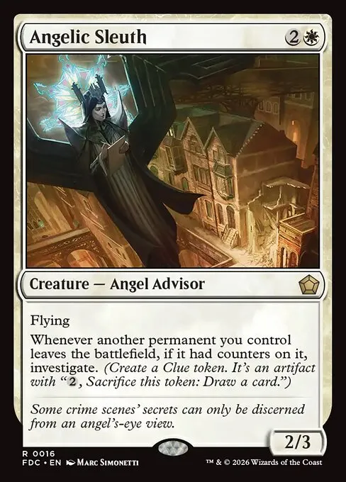 Angelic Sleuth · Foundations Commander 16/3
