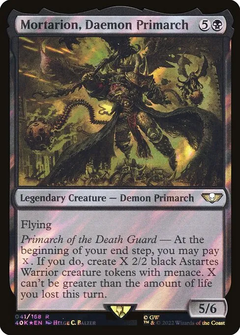 Mortarion, Daemon Primarch · Warhammer 40,000 Commander 41★/617