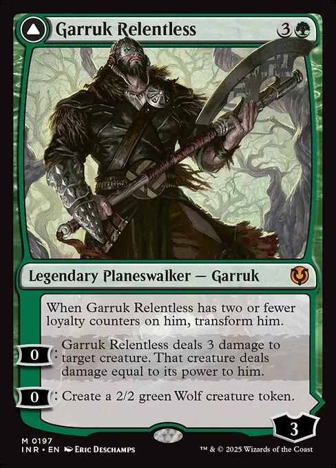 Garruk Relentless // Garruk, the Veil-Cursed · Innistrad Remastered 197/495