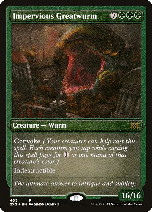 Impervious Greatwurm · Double Masters 2022 463/579