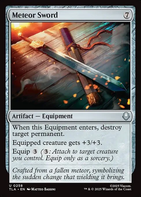 Meteor Sword · Avatar: The Last Airbender 258/394