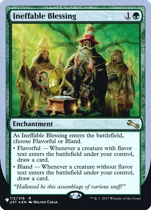 Ineffable Blessing · The List (Unfinity Foil Edition) 38/62