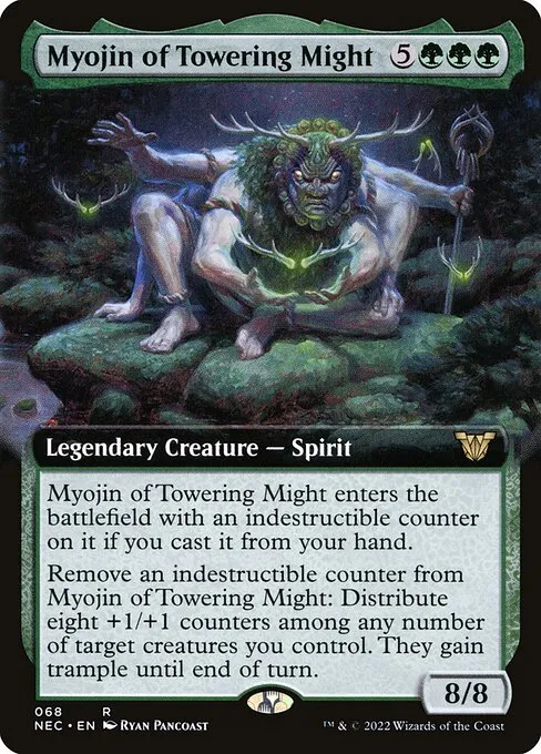 Myojin of Towering Might · Neon Dynasty Commander 68/179