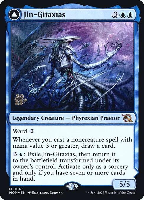 Jin-Gitaxias // The Great Synthesis · March of the Machine Promos 65s/144
