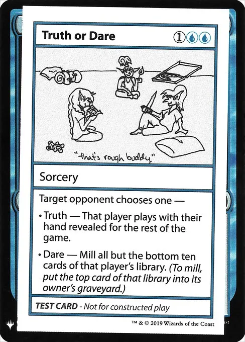 Truth or Dare · Mystery Booster Playtest Cards 2019 32/121