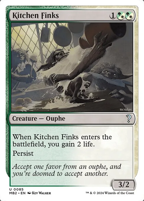 Kitchen Finks · Mystery Booster 2 85/385