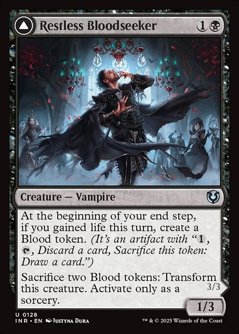 Restless Bloodseeker // Bloodsoaked Reveler · Innistrad Remastered 128/495
