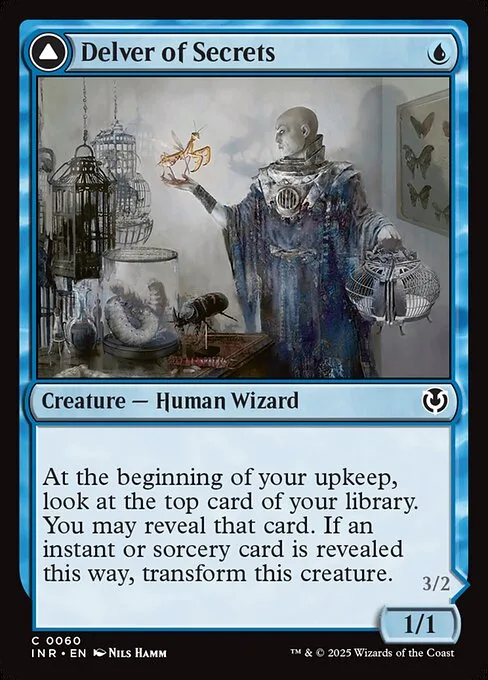 Delver of Secrets // Insectile Aberration · Innistrad Remastered 60/495