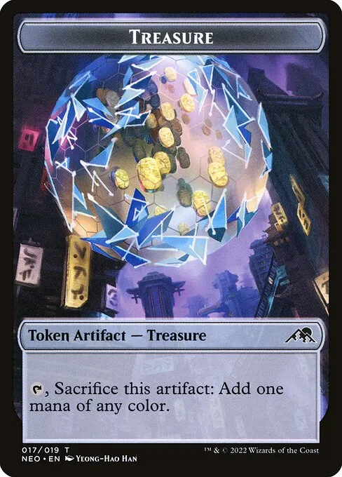 Treasure · Kamigawa: Neon Dynasty Tokens 17/19