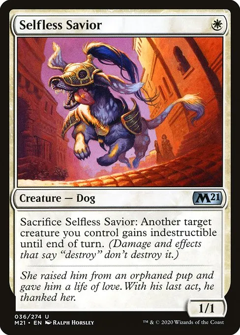 Selfless Savior · Core Set 2021 36/397