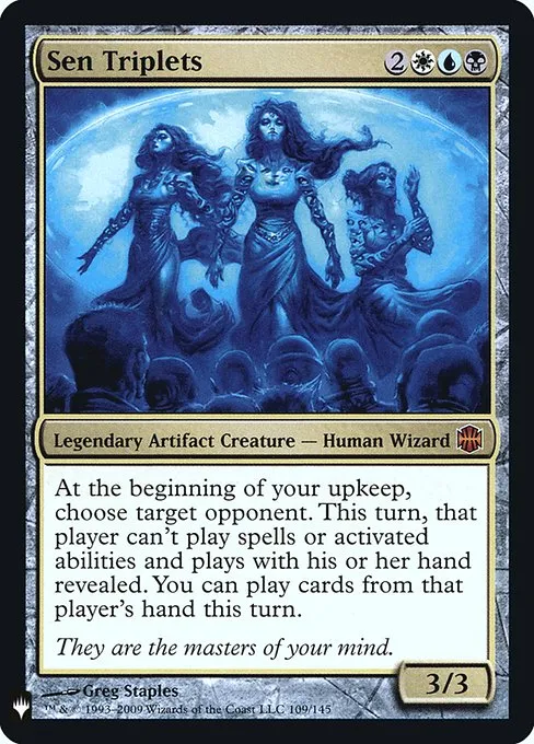 Sen Triplets · The List ARB-109/5050