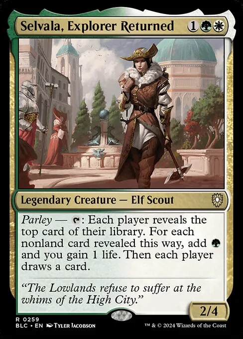 Selvala, Explorer Returned · Bloomburrow Commander 259/356