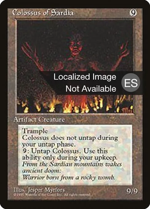 Colossus of Sardia · Fourth Edition Foreign Black Border 308/378
