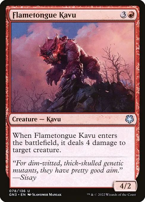 Flametongue Kavu · Game Night: Free-for-All 78/135