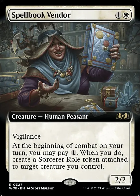Spellbook Vendor · Wilds of Eldraine 327/381