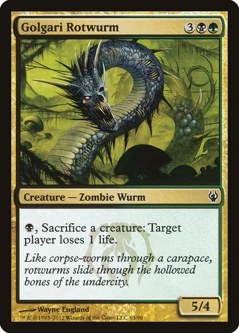 Golgari Rotwurm · Duel Decks: Izzet vs. Golgari 63/90