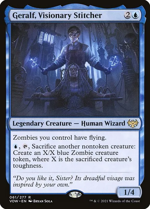 Geralf, Visionary Stitcher · Innistrad: Crimson Vow 61/423