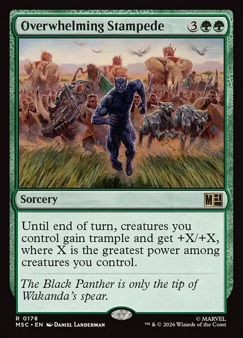 Overwhelming Stampede · Marvel Super Heroes Commander 178/9