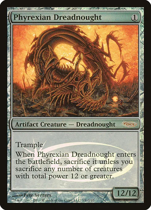 Phyrexian Dreadnought · Judge Gift Cards 2010 3/8