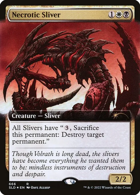 Necrotic Sliver · Secret Lair Drop 666/2547